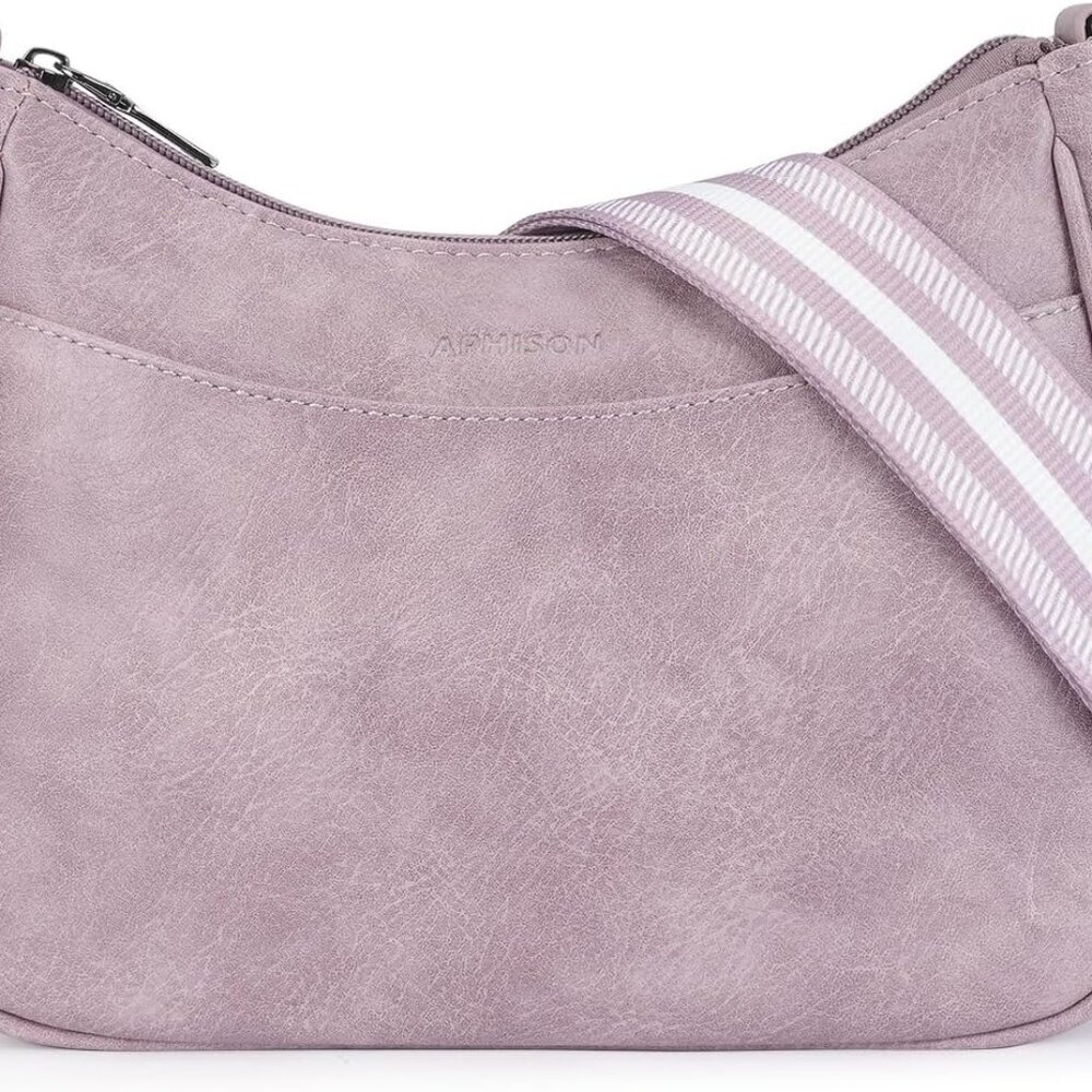 Trendy Leather Crossbody Purse with Adjustable Strap, Women's Shoulder Handbag